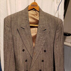 Grey Doublebreasted Fine Wool Suit